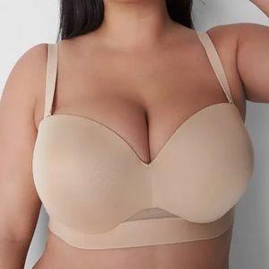 NEW Cacique Comfort Bliss Strapless Bra 42F